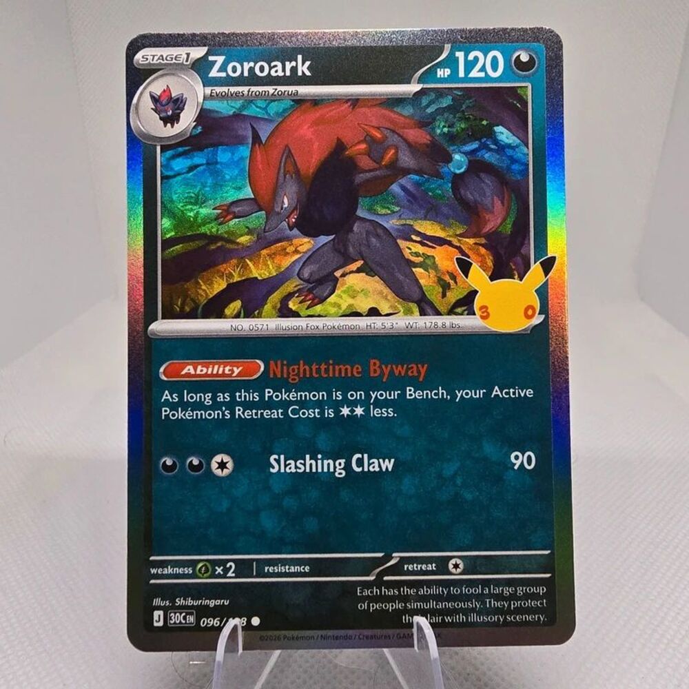 zoroark 96 pokemon 30th celebration